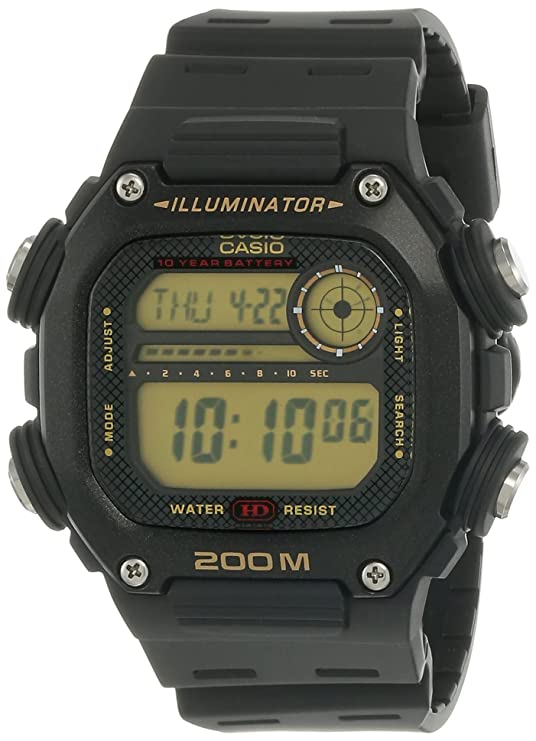 Casio Digital Black Dial Men's Watch-DW-291H-9AVDF (I118)