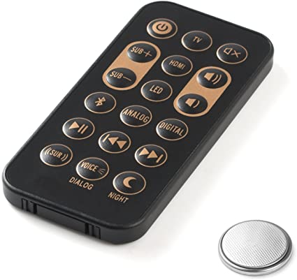 Motiexic Remote Control Compatible with Klipsch R4B R-4B 1062590 RSB8 RSB-8 SB6 RSB6 RSB-6 RSB-3 RSB3 with Battery Inside
