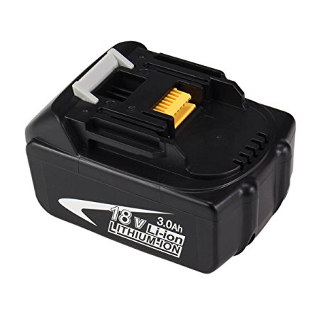 Topbatt 18V 3.0Ah Lithium-Ion Cordless Tool Rechargeable Battery for Makita Bl1830 Bl1815 Bl1835 194205-3 Lxt-400