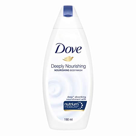 Dove Deeply Nourishing Body Wash, 190 ml with (Free Loofah)