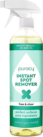 Puracy 25oz Instant Spot Remover & Carpet Cleaner - Cleaning Spray, Stain Spray - Car Cleaner - Carpet Stain Remover, Carpet Spot Cleaner, Carpet Cleaning Solution - Spot Cleaner, Fabric Stain Remover