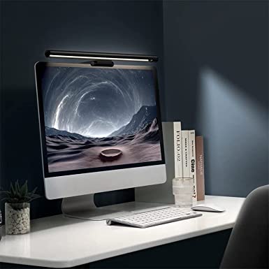 Baseus Monitor Bar Light i-Wok Series USB Stepless Dimming Screen Desk Office Hanging Light Black Pro Version High Brightness