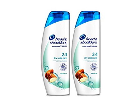 Head & Shoulders Dry Scalp Care With Almond Oil 2-In-1 Dandruff Shampoo And Conditioner 23.7 Fl Oz (Pack of 2) (packaging may vary)