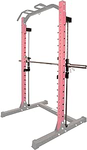 Signature Fitness 1,000 Pound Capacity 3” x 3” Power Cage Power Rack Squat Stand, Includes J-Hooks and Safety Spotter Arms, Optional Conversion Kits and Accessories