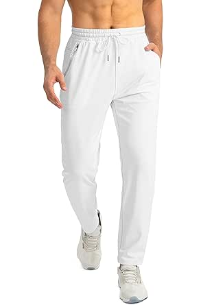 G Gradual Men's Sweatpants with Zipper Pockets Tapered Joggers for Men Athletic Pants for Workout, Jogging, Running