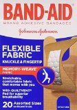 Band-Aid Flexible Fabric Adhesive Bandages Knuckle and Fingertip-20ct Pack of 3