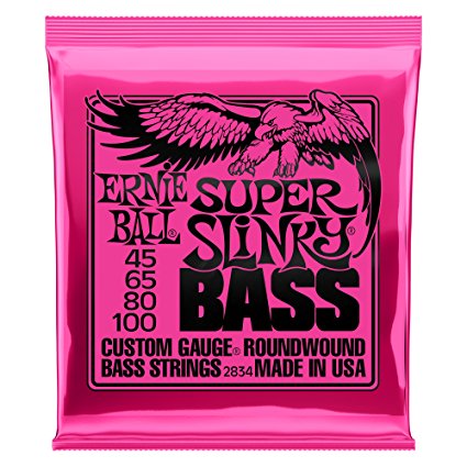 Ernie Ball Super Slinky Nickel Round Wound Bass Set.045 - .100