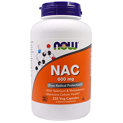 Now Foods NAC 600 mg 250 Veg Capsules