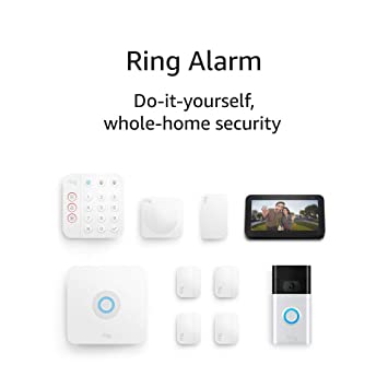 Ring Alarm 8-piece kit (2nd Gen) with Ring Video Doorbell (2nd Gen) and Echo Show 5