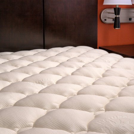 Extra Plush Bamboo Top Fitted Mattress Pad King