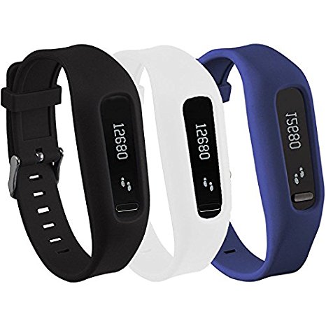 Buckle Bracelet for Fitbit One, Replacement Silicone Band with Chrome Watch Clasp and Fastener Buckle for Fitbit One