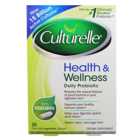 Culturelle Health & Wellness Probiotic Vegetarian Capsules 30 ea (Pack of 2)