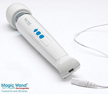 New Rechargeable Magic Wand Original Premium Wellness Full-Body Massage Wand   Includes a Free Aromatherapy Multi-Sensory Vegan Massage Oil 4 oz