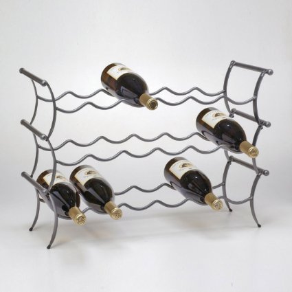 The Wine Lounge - Stackable 6 Bottle Rack from Oenophilia