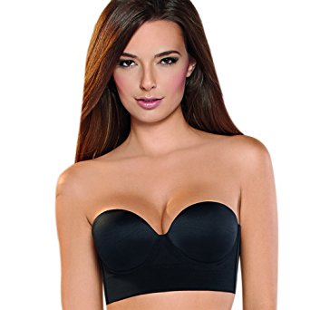 Haby Lingerie Women's Wide Base and Back Strapless Body