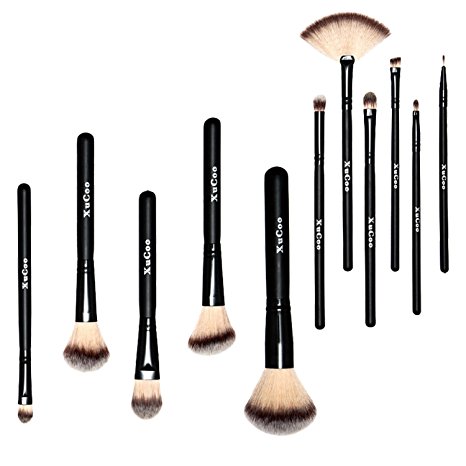Professional Makeup Brushes Set 11 Pcs Foundation Contour Blending Eyeshadow Lip Brush Blush Brush Travel set
