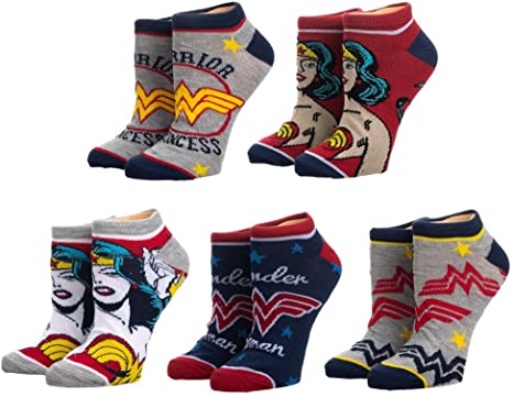 Wonder Woman Ankle Socks (5-Pack)