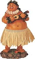 KC Hawaii Leilani Dashboard Hula Doll Local Boy with Ukulele 7 inches