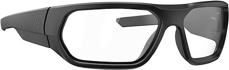 Magpul Radius Sunglasses Tactical Ballistic Military Eyewear Shooting Glasses for Men, Black Frame 2.0 (New), Clear Lens (Non-Polarized)