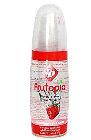 ID Frutopia [Strawberry] Realistically Flavored Edible Personal Lubricant : Size 3.4Oz / 100 Ml