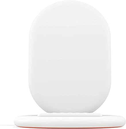 Google Stand Wireless Charger Qi-Certified, Fast Charging iPhone 12 Pro, 12 Pro Max, 12 Mini, 12, iPhone 11 Pro, 11 Pro Max, 11, iPhone SE (2nd Generation)- Retail Packaging (White)