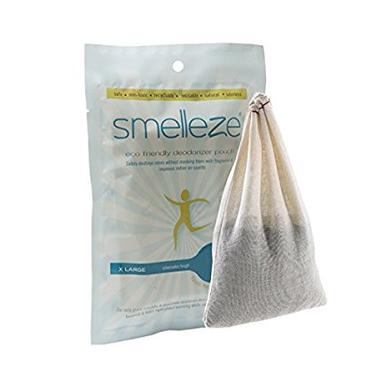 SMELLEZE Reusable Laundry Smell Removal Deodorizer Pouch: Removes Clothes Stench Without Scents