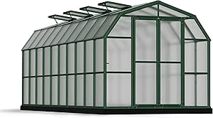 Rion HG7220 Grand Gardener Greenhouse, 8' x 20', Dark Green