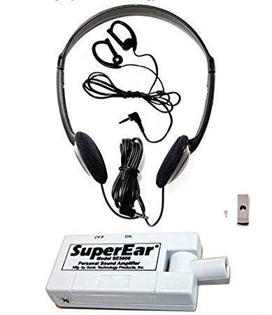 SuperEar Personal Sound Amplifier Model SE5000 (Re-Engineered Upgrade of Discontinued SE4000) Increases Ambient Sound Gain 50dB