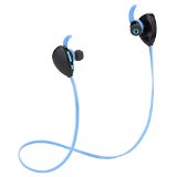 Bluetooth Headphones Dealgadgets Noise Isolating V41 Wireless Stereo RunningGymExercise Bluetooth Earbuds Sports Headsets with Mic for IphoneIpadSamsungor Other Bluetooth Enabled DevicesBlue