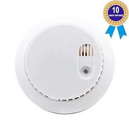 (Battery include)Dinly High Quality Security Systems Combination Carbon Monoxide and Smoke Detector Alarm Sensor , 10 Years Warranty 822
