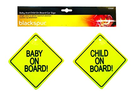Blackspur BB-CS109 Sticker, Baby on Board Sign Plaque, BB-CS109