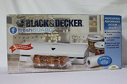 Black and Decker Vs200 Fresh Guard Professional Performance Vacuum Sealer