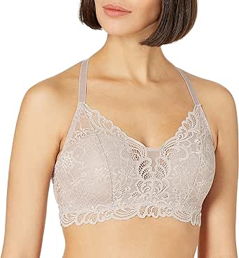 Bali Women's Lace Desire Wireless Bra, Lacy Full-coverage Wirefree Bra, Convertible Bra