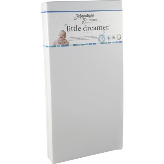 Moonlight Slumber Little Dreamer Dual Firmness All Foam Crib Mattress