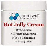 Uptown Cosmeceuticals Anti Cellulite Hot Cream 4 Fl Oz Supple and Toned Skin Relaxes Tight Muscles