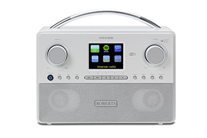 Roberts Radio Stream93i White DAB/DAB /FM RDS and WiFi Internet Radio with Three Way Speaker System