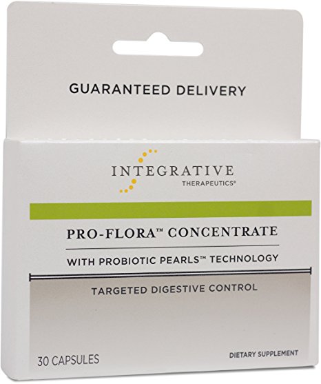 Integrative Therapeutics - Pro-Flora Concentrate with Probiotic Pearls Technology - Targeted Digestive Control - 30 Capsules