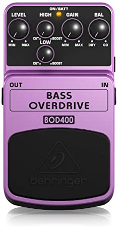 Behringer Bass Overdrive BOD400 Authentic Tube-Sound Overdrive Effects Pedal,Purple