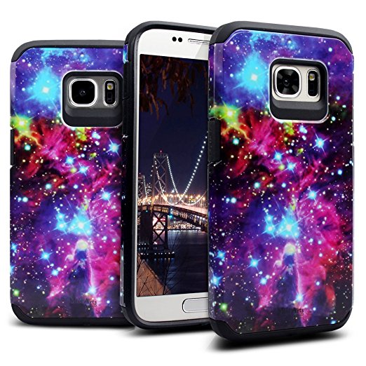 Galaxy S7 Case Shockproof, Miss Arts [Pattern Series] Slim Anti-Scratch Protective Kit with [Gift Box] [Drop Protection] Heavy Duty Dual layer Case Cover for Samsung Galaxy S7 -[Galaxy]