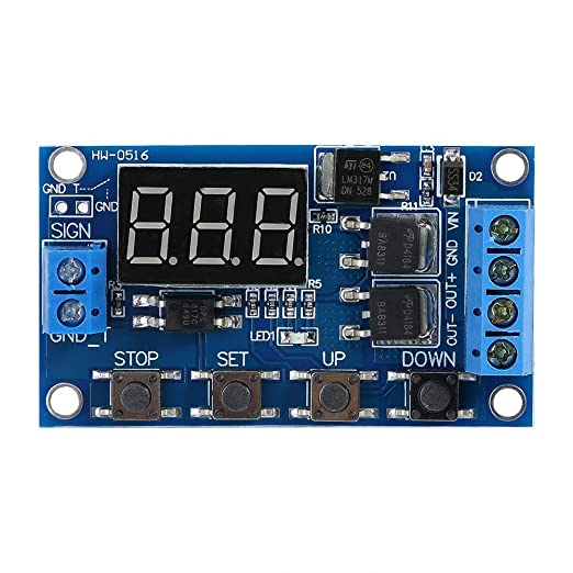 DC 5-36V Digital LED Relay Board Dual-MOS Trigger Cycle Timing Circuit Switch Timer Delay Module