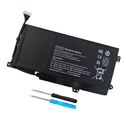 PX03XL Notebook Battery for HP Envy 14 Touchsmart M6 M6-K M6-K125DX M6-K015DX M6-K025DX M6-K010DX M6-K022DX 14- K112NR 715050-001 714762-1C1 TPN-C109 TPN-C110 TPN-C111-12 Month Warranty