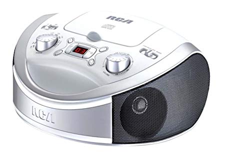 RCA RCD331WH Portable CD Player with AM/FM Radio - White