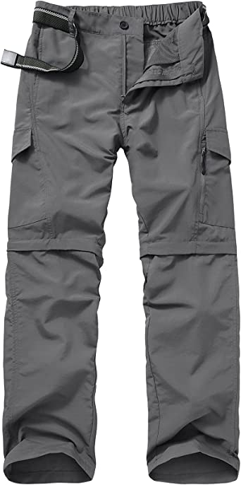 Jessie Kidden Hiking Walking Trousers Men,Quick Dry Convertible Lightweight Breathable Waterproof Outdoor Fishing Work Zip Off Cargo Pants