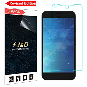 [Revised Edition] [8-Pack] Pixel 2 XL 2017 Screen Protector, J&D Premium HD Clear Film Shield Screen Protector for Google Pixel 2 XL (Release in 2017)