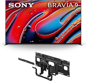 Sony 65 Inch Mini LED QLED 4K Ultra HD TV BRAVIA 9 Smart Google TV (K-65XR90) Ultra-Slim TV Wall Mount Bracket for Select BRAVIA TV's (SU-WL905)