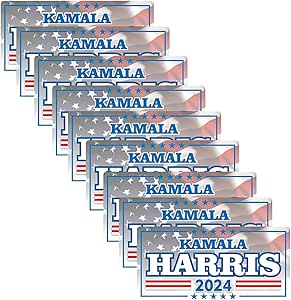 Kamala Harris 2024 Sticker,President Kamala Harris 2024 Bumper Sticker,8" X 4" Big Letters Car Decal,President Vinyl Decal for Car, Truck, Window, Laptop