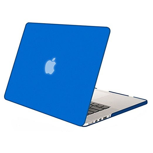 Mosiso Plastic Hard Case Cover Only for MacBook Pro 13 Inch with Retina Display No CD-ROM (A1502/A1425, Version 2015/2014/2013/end 2012), Blue