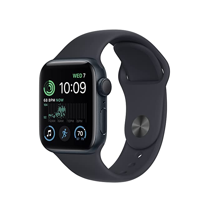 Apple Watch SE GPS   Cellular 40mm Midnight Aluminium Case with Midnight Sport Band - Regular