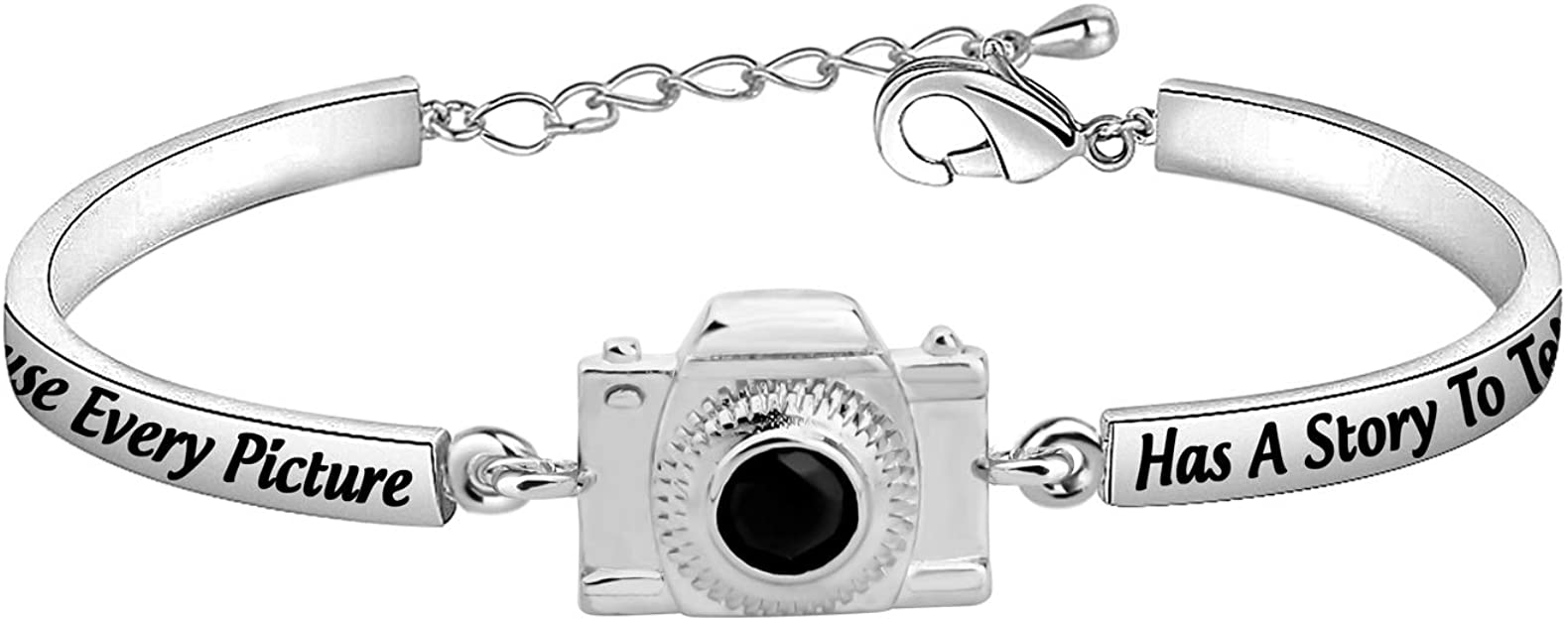AKTAP Photograph Bracelet Camera Charm Because Every Picture Has a Story to Tell Photography Gifts for Photographers Women Best Friends