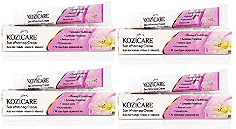 HealthVit Kozicare Skin Whitening Cream - 15 g (Pack of 4)